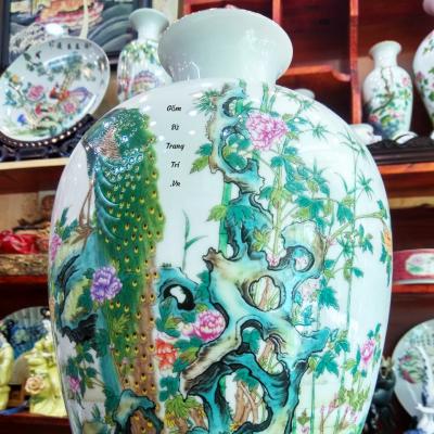 Bình Sứ Sương Chim Công